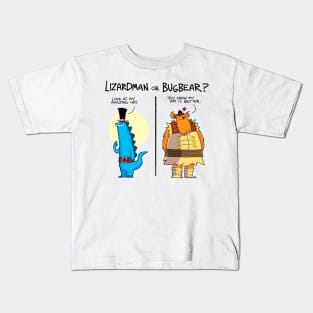 Lizardman or Bugbear? - hats Kids T-Shirt